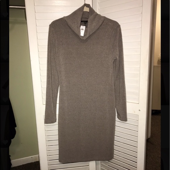 Banana Republic beige cowl neck sweater dress NWT - Picture 5 of 8